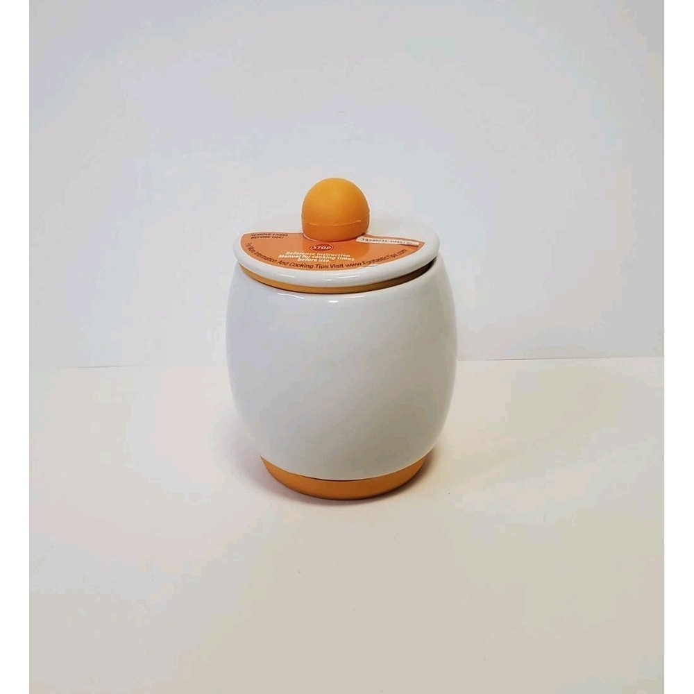 Egg-Tastic Ceramic Microwave Egg Cooker & Poacher for Fast Fluffy Flavorful Eggs